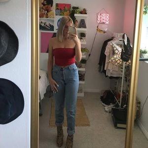 Brandy Melville red tube top